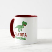 Mug Dinosaure T-Rex Dino Granddad Abuelo Grandpasaurus (Devant gauche)