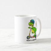 Mug Dinosaure Vert Cool (Devant droit)