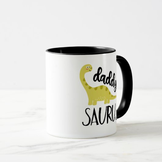 Mug Dinosaure vert de Saurus de papa (Devant droit)