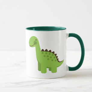 Mug Dinosaure vert mignon