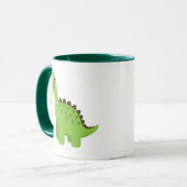 Mug Dinosaure vert mignon (Devant gauche)