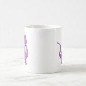 Mug Dinosaure violet à long cou (Centre)