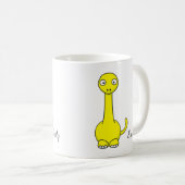 Mug Dinosaures colorés mignons personnalisables de (Devant droit)