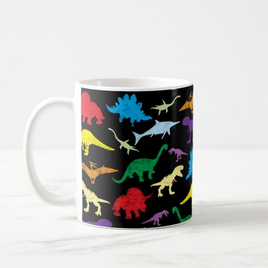 Mug Dinosaures colorés Motif pour enfants (Gauche)