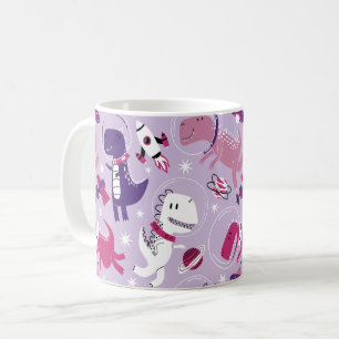 Mug Dinosaures de l'espace, Dinosaures mignons, Étoile