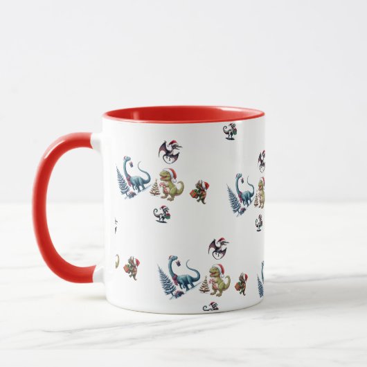 Mug Dinosaures de Noël (Gauche)