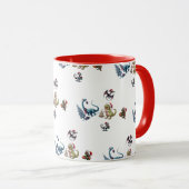 Mug Dinosaures de Noël (Devant droit)