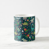 Mug Dinosaures festifs Motif de Noël (Devant droit)