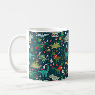 Mug Dinosaures festifs Motif de Noël