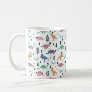 Mug Dinosaures festifs Motif de Noël