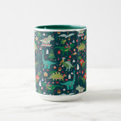 Mug Dinosaures festifs Motif de Noël (Centre)