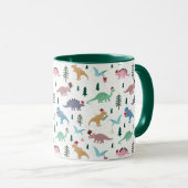 Mug Dinosaures festifs Motif de Noël (Devant droit)