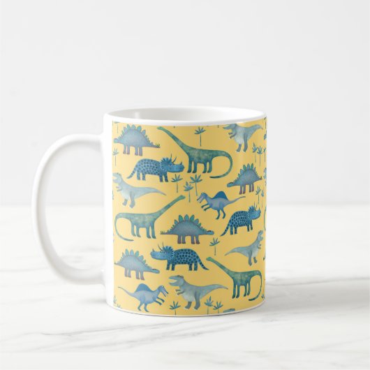 Mug Dinosaures jaune (Gauche)