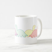 Mug Dinosaures Mignons Couleurs Pastel (Devant droit)