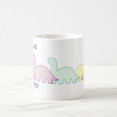 Mug Dinosaures Mignons Couleurs Pastel (Centre)