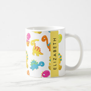 Mug Dinosaures Mignons, Motif Des Dinosaures, Votre No