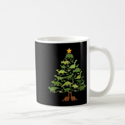 Mug Dinosaurs Christmas Kids Christmas Tree Funny Love (Droite)