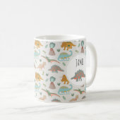Mug Dinosaurs Kids Boho Dinosaur Custom Name (Devant droit)