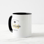 Mug Diplômé 2026 Or Noir Personnalisé (Devant gauche)