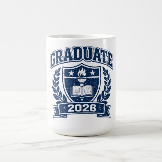 Mug Diplômé 2026 – Réussite Étape Collège (Centre)