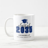 Mug Diplômé Bleu Personnalisé (Gauche)
