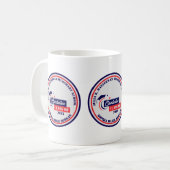 Mug Diplômé Bleu Rouge Blanc Classic (Devant gauche)