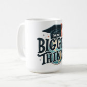 Mug Diplômé, cap sur de plus grandes choses (Devant gauche)