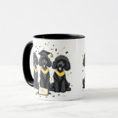 Mug Diplôme Chiens de caniche standard (Devant gauche)