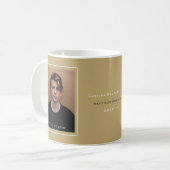 Mug Diplômé Classique Monogramme 'G' Mortier Minimalis (Devant gauche)