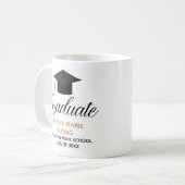 Mug Diplôme commémoratif personnalisé chic (Devant gauche)