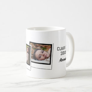 Mug Diplôme de 3 images instantanées personnalisées
