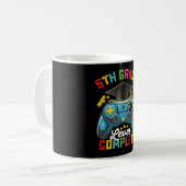 Mug Diplômé de 5e année Niveau Complète Obtention du d (Devant gauche)