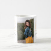 Mug Diplôme de doctorat Crème blanche Gris Photo (Centre)