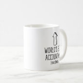 Mug Diplôme de doctorat, le meilleur comptable du mond (Devant droit)