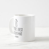 Mug Diplôme de doctorat, le meilleur comptable du mond (Devant gauche)