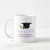 Mug Diplôme de fin d'études et diplôme en classe viole (Gauche)