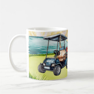 Mug Diplôme de golf thématisé pour golfeur sur le gree