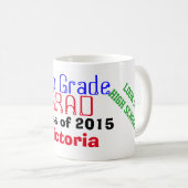 Mug Diplôme de huitième année Regardez l'école seconda (Devant droit)
