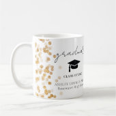 Mug Diplômé de la photo d'or moderne (Gauche)