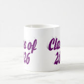 Mug Diplômé de la promotion 2026 texte violet (Centre)