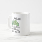 Mug Diplôme de l'Académie de police Idée cadeau (Devant gauche)