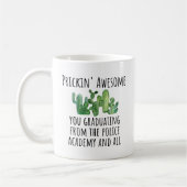 Mug Diplôme de l'Académie de police Idée cadeau (Gauche)