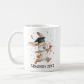 Mug Diplômé de Lapin Personnalisé (Gauche)