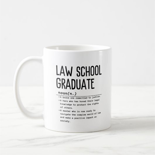 Mug Diplômé de l'école de droit (Gauche)