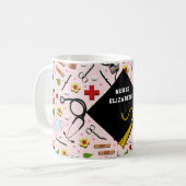 Mug Diplôme de l'école de soins infirmiers (Devant gauche)