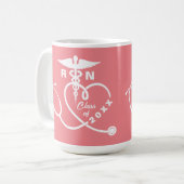 Mug Diplôme de l'école de soins infirmiers (Devant gauche)