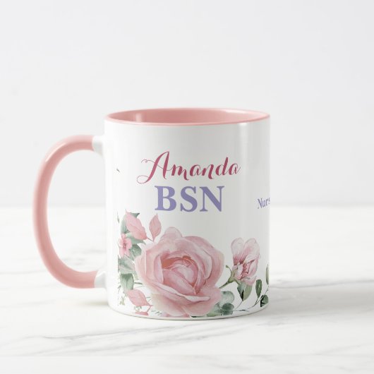 Mug Diplôme de l'école d'infirmières BSN (Gauche)
