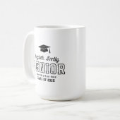 Mug Diplômé de l'université à script d'année personnal (Devant gauche)