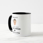 Mug Diplôme de Master sur mesure Photo Maîtrise de la (Devant gauche)