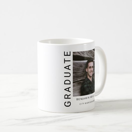 Mug Diplôme de Photo Boy Moderne (Devant droit)